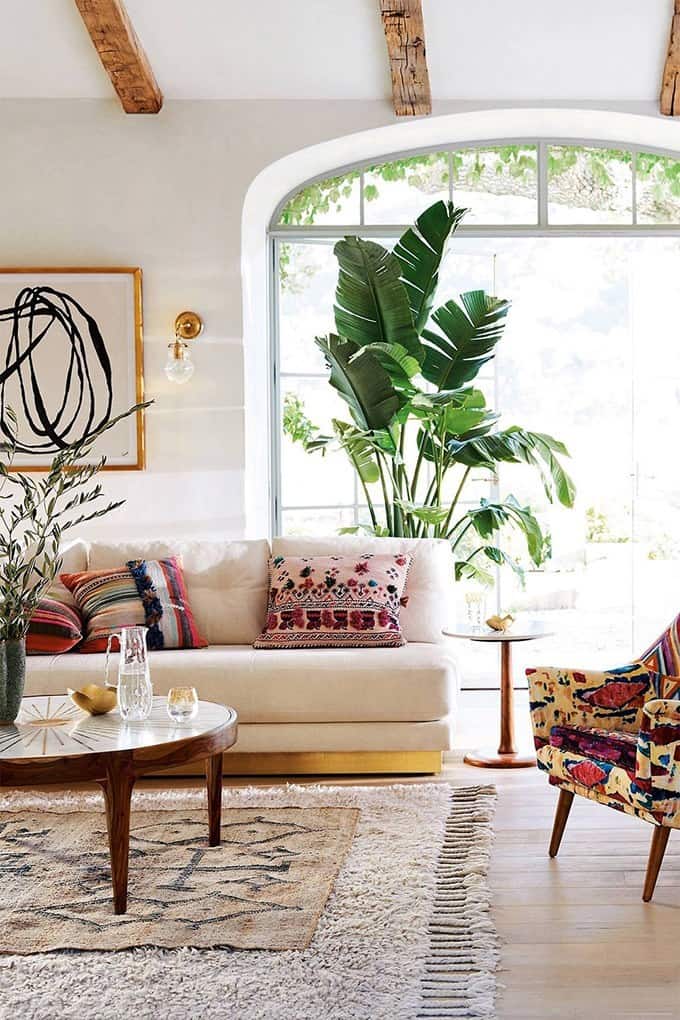 modern bohemian living room ideas