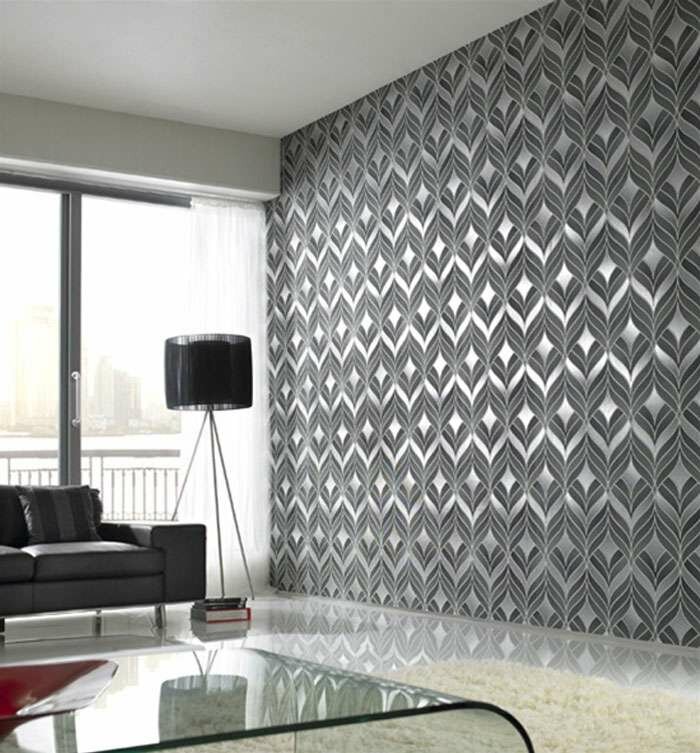 Buy RoseCraft 57 Sqft Textured Vinyl PVC Coated Latest Stylish 3D Modern  Abstract Wallpaper Grey Color Roll for Living Room Bed Room Online at Best  Prices in India - JioMart.