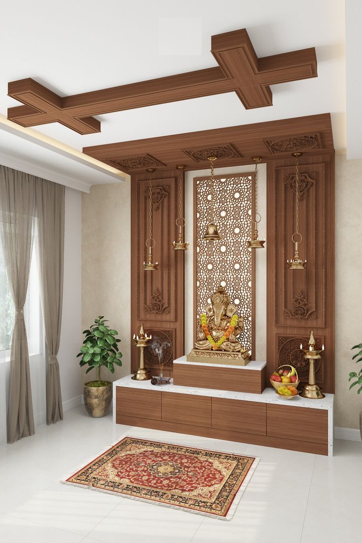 WallMantra Sri Ganesha Indian Hindu Spiritual Painting / 5 Pieces Canv - Home  Decor Lo