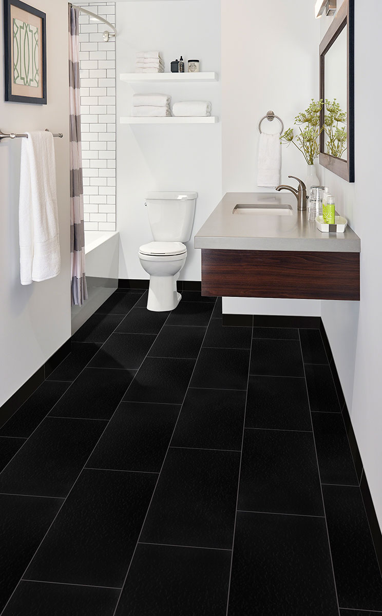 12 Black Tile Bathroom Floor Ideas | Kolo Magazine